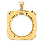 Charger l'image dans la galerie, 14K Yellow Gold Riptide 1/2 oz American Eagle Panda US $10 Dollar Liberty Indian Coin Holder Bezel Pendant Prong for 27 mm Coins
