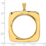 Charger l'image dans la galerie, 14K Yellow Gold Riptide Old US Series 1 oz Panda Australian Nugget Kangaroo Koala Coin Holder Bezel Pendant Prong for 32 mm Coins
