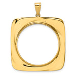Charger l'image dans la galerie, 14K Yellow Gold Riptide Old US Series 1 oz Panda Australian Nugget Kangaroo Koala Coin Holder Bezel Pendant Prong for 32 mm Coins
