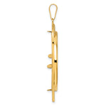 Load image into Gallery viewer, 14K Yellow Gold Riptide 1 oz American Eagle Cat Krugerrand Coin Holder Bezel Pendant Prong for 32.7 mm Coins
