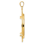 Charger l'image dans la galerie, 14K Yellow Gold Beaded Ships Anchor 1 oz American Eagle Cat Krugerrand Coin Holder Bezel Pendant Prong for 32.7 mm Coins
