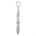Indlæs billede til gallerivisning 14K White Gold Diamond Cut Rope Edge US $5 Dollar Liberty Indian Statue of Liberty Bald Eagle Congressional Coin Holder Bezel Pendant Charm Screw Top for 21.6 mm Coins
