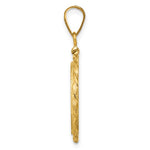 Charger l'image dans la galerie, 10K Yellow Gold 1/10 oz American Eagle Krugerrand Twisted Rope Coin Holder Bezel Pendant Screw Top for 16.5 mm Coins
