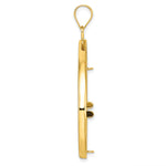 Charger l'image dans la galerie, 10K Yellow Gold Teardrop 1/2 oz American Eagle Panda US $10 Dollar Liberty Indian Coin Holder Bezel Pendant Prong for 27 mm Coins
