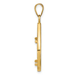 Lade das Bild in den Galerie-Viewer, 10K Yellow Gold Diamond Cut Teardrop 1/10 oz American Eagle Krugerrand Coin Holder Bezel Pendant Prong for 16.5 mm Coins
