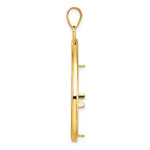 將圖片載入圖庫檢視器 10K Yellow Gold Diamond Cut 1/4 oz American Eagle Panda 2 Rand US $5 Jamestown Coin Holder Bezel Pendant Prong for 22 mm Coins
