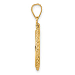 Load image into Gallery viewer, 14K Yellow Gold Diamond Cut Rope Edge 1/10 oz American Eagle Krugerrand Coin Holder Bezel Pendant Charm Screw Top for 16.5 mm Coins
