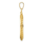 Załaduj obraz do przeglądarki galerii, 14K Yellow Gold Diamond Cut Rope Edge 1/4 oz American Eagle Panda 2 Rand US $5 Jamestown Coin Holder Bezel Pendant Charm Screw Top for 22 mm Coins
