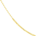 Carregar imagem no visualizador da galeria, 14k Yellow Gold Half Paper Clip Half Curb Bracelet Anklet Choker Necklace Pendant Chain
