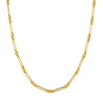 Charger l&#39;image dans la galerie, 14k Yellow Gold Fancy Rounded Paper Clip Link Bracelet Anklet Choker Necklace Pendant Chain
