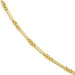 Carregar imagem no visualizador da galeria, 14k Yellow Gold Fancy Rounded Paper Clip Link Bracelet Anklet Choker Necklace Pendant Chain

