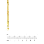 Indlæs billede til gallerivisning 14k Yellow Gold Fancy Rounded Paper Clip Link Bracelet Anklet Choker Necklace Pendant Chain
