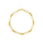 Φόρτωση εικόνας στο εργαλείο προβολής Συλλογής, 14k Yellow Gold Fancy Rounded Paper Clip Link Bracelet Anklet Choker Necklace Pendant Chain
