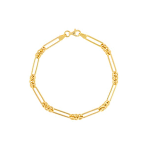 14k Yellow Gold Fancy Rounded Paper Clip Link Bracelet Anklet Choker Necklace Pendant Chain