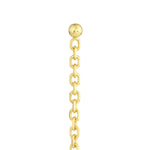 Afbeelding in Gallery-weergave laden, 14k Yellow Gold Front to Back Chain Drape Dangle Earrings
