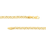 Carica l&#39;immagine nel visualizzatore di Gallery, 14k Yellow Gold Diamond Mariner Center Pendant Rolo Link Necklace
