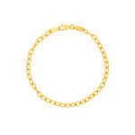 Φόρτωση εικόνας στο εργαλείο προβολής Συλλογής, 14k Yellow Gold Twisted Forzentina Bracelet Choker Necklace Pendant Chain

