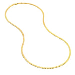 Załaduj obraz do przeglądarki galerii, 14k Yellow Gold Serpentine Choker Necklace Pendant Chain
