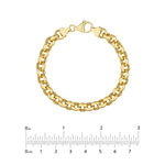 Загрузить изображение в средство просмотра галереи, 14k Yellow Gold 8mm Rolo Bracelet Anklet Choker Necklace Pendant Chain
