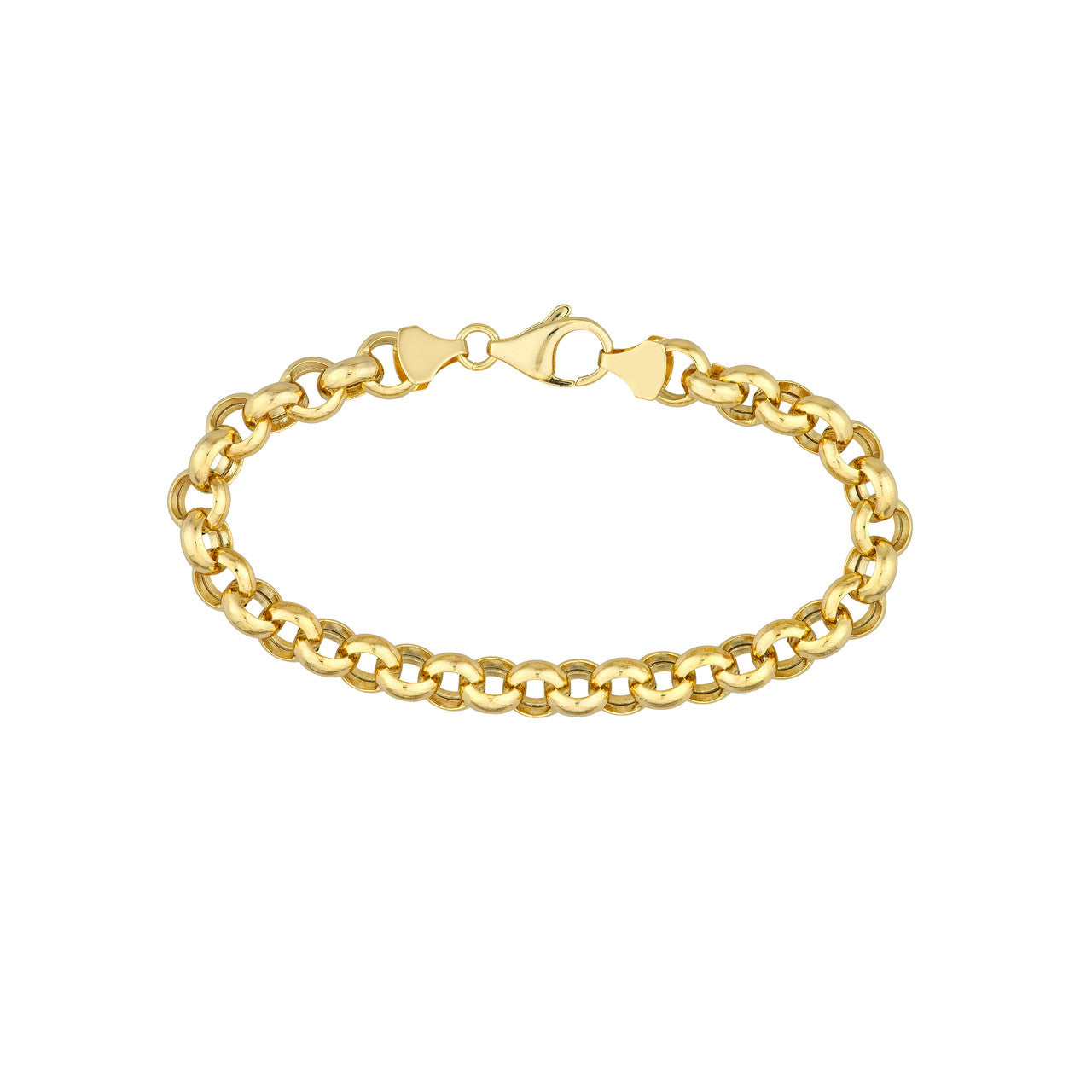 14k Yellow Gold 8mm Rolo Bracelet Anklet Choker Necklace Pendant Chain