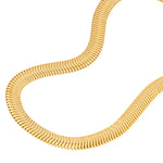 Afbeelding in Gallery-weergave laden, 14k Yellow Gold Oval Snake Bracelet Anklet Choker Necklace Pendant Chain
