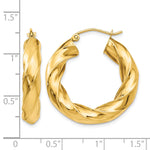 Lade das Bild in den Galerie-Viewer, 14k Yellow Gold Hoop Earrings Polished 5.0mm Twisted
