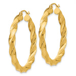 Load image into Gallery viewer, 14k Yellow Gold Hoop Earrings Light Twisted
