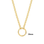 Afbeelding in Gallery-weergave laden, 14K Yellow Gold 3.8mm Rolo Split Chain with End Rings for Lariat Y Necklace Bracelet Anklet Push Clasp Lock Connector Bail Pendant Charm Hanger
