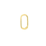 Ladda upp bild till gallerivisning, 14K Yellow Gold Paper Clip Shaped Push Clasp Lock Connector Enhancer Hanger for Pendants Charms Bracelets Anklets Necklaces Chains

