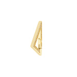 Load image into Gallery viewer, 14k Yellow Gold Diamond Triangle Push Clasp Lock Connector Pendant Charm Hanger Bail Enhancer
