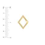Load image into Gallery viewer, 14k Yellow Gold Diamond Rhombus Push Clasp Lock Connector Pendant Charm Hanger Bail Enhancer
