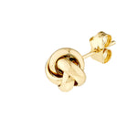 Φόρτωση εικόνας στο εργαλείο προβολής Συλλογής, 14K Yellow Gold Love Knot Post Push Back Earrings
