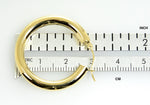 Load image into Gallery viewer, 10K Yellow Gold Round Classic Hoop Earrings 30mm x 4mm
