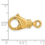 將圖片載入圖庫檢視器 18K Yellow Gold Fancy Lobster Clasp with Jump Ring 24.3mm x 11.9mm
