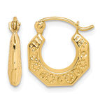 Załaduj obraz do przeglądarki galerii, 10K Yellow Gold Hollow Classic Round Hoop Earrings 8mm x 2mm
