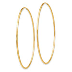 Carregar imagem no visualizador da galeria, 10K Yellow Gold Endless Round Hoop Earrings 50mm x 1.25mm
