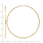 画像をギャラリービューアに読み込む, 10K Yellow Gold Endless Round Hoop Earrings 70mm x 1.25mm
