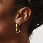 画像をギャラリービューアに読み込む, 10K Yellow Gold Endless Round Hoop Earrings 30mm x 1.25mm
