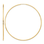 Load image into Gallery viewer, 10K Yellow Gold Endless Round Hoop Earrings 60mm x 1.25mm
