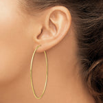 Load image into Gallery viewer, 10K Yellow Gold Endless Round Hoop Earrings 60mm x 1.25mm
