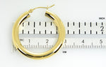 Load image into Gallery viewer, 10K Yellow Gold Round Classic Hoop Earrings 30mm x 4mm
