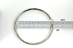 Indlæs billede til gallerivisning 14K White Gold Round Diamond Cut Classic Extra Large Diameter Hoop Earrings 80mm x 4mm
