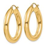 Load image into Gallery viewer, 14K Yellow Gold Round Classic Hoop Earrings 30mm x 5mm

