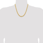 Загрузить изображение в средство просмотра галереи, 14K Yellow Gold 6.5mm Diamond Cut Rope Bracelet Anklet Choker Necklace Pendant Chain
