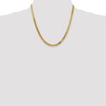 Charger l&#39;image dans la galerie, 14k Yellow Gold 4mm Silky Herringbone Bracelet Necklace Anklet Choker Pendant Chain
