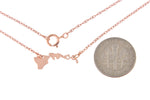 Załaduj obraz do przeglądarki galerii, 14k Gold 10k Gold Silver Hawaii State Heart Personalized City Necklace
