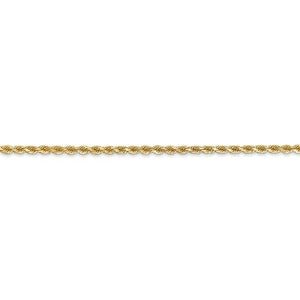 14K Yellow Gold 2mm Diamond Cut Rope Bracelet Anklet Choker Necklace Pendant Chain