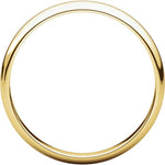 Lade das Bild in den Galerie-Viewer, 14k Yellow Gold 3mm Wedding Band Ring Half Round Light
