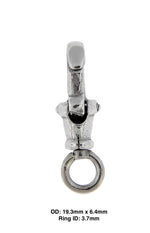 Afbeelding in Gallery-weergave laden, 14k Yellow White Gold Swivel Lobster Clasp Pendant Charm Chain Connector Hanger Enhancer
