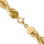 Cargar imagen en el visor de la galería, 14K Yellow Gold 10mm Diamond Cut Rope Bracelet Anklet Choker Necklace Chain
